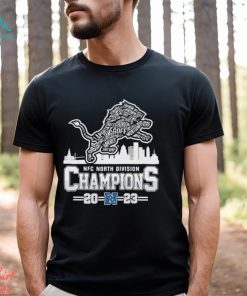 2023 NFC North Division Champions Detroit Lions Logo Players Name Shirt