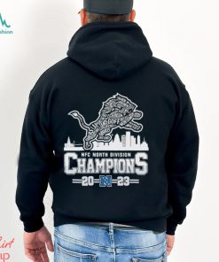 2023 NFC North Division Champions Detroit Lions Logo Players Name Shirt