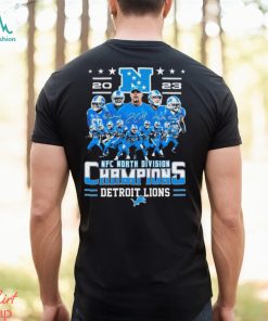 2023 NFC North Division Champions Detroit Lions Players Signatures Shirt