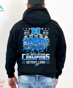2023 NFC North Division Champions Detroit Lions Players Signatures Shirt
