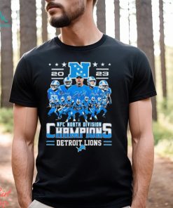 2023 NFC North Division Champions Detroit Lions Players Signatures Shirt