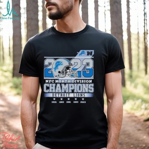 2023 NFC North Division Champions Detroit Lions new T Shirt