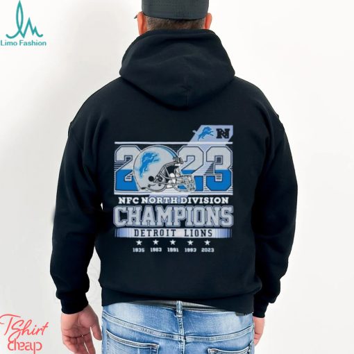 2023 NFC North Division Champions Detroit Lions new T Shirt