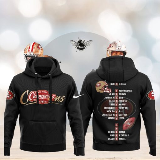 2023 NFC West Champions San Francisco 49ers Hoodie, Longpants, Cap