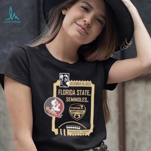 2023 Orange Bowl Florida State Seminoles art deco player shirt