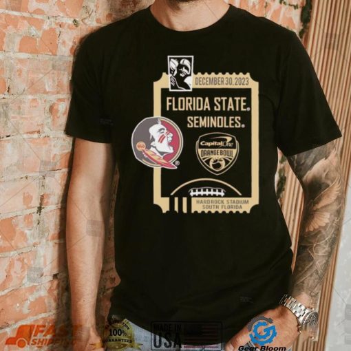 2023 Orange Bowl Florida State Seminoles art deco player shirt