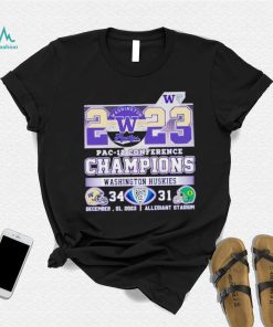 2023 Pac 12 Conference Champions Washington Huskies 34 31 shirt