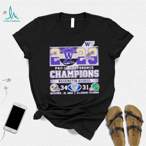 2023 Pac 12 Conference Champions Washington Huskies 34 31 shirt