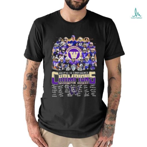 2023 Pacific 12 Conference Champions Washington Huskies Football Team Shirt
