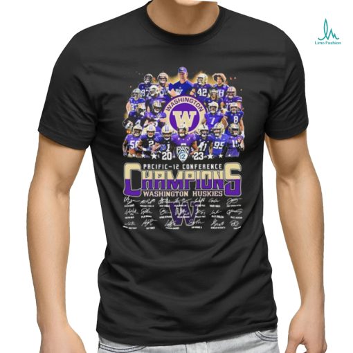 2023 Pacific 12 Conference Champions Washington Huskies Football Team Shirt