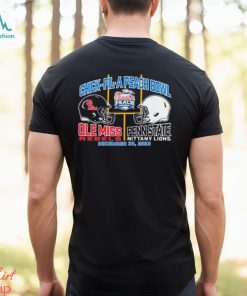 2023 Peach Bowl Ole Miss Rebels vs. Penn State Nittany Lions Helmet Shirt