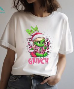 2023 Pink Baby Grinch Boujee Leopard Shirt