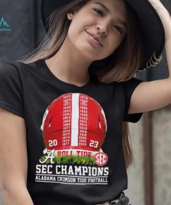 2023 SEC Champions Alabama Crimson Tide Helmet Time Shirt