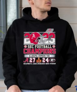 2023 SEC Football Champions Alabama Crimson Tide 27 24 Georgia Bulldogs Shirt