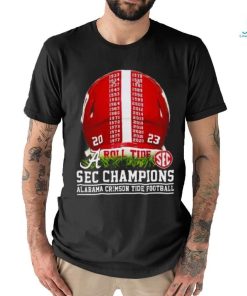 2023 Sec Champions Alabama Crimson Tide Helmet Time Shrit