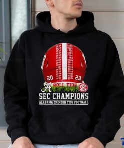 2023 Sec Champions Alabama Crimson Tide Helmet Time Shrit