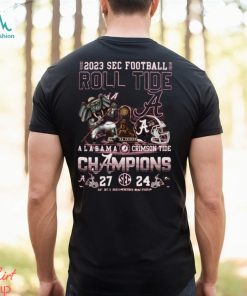 2023 Sec Football Champions Alabama Crimson Tide 27 – 24 Georgia Bulldogs Sat, Dec 2, 2023 Mercedes Benz Stadium T Shirt