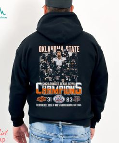2023 Taxact Texas Bowl Champions Oklahoma State Cowboys 31 – 23 Texas A&M Aggies December 27, 2023 NRG Stadium In Houston, Texas T Shirt
