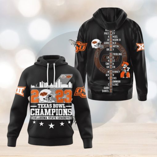 2023 Texas Bowl Champions Oklahoma State Cowboys Hoodie T Shirt