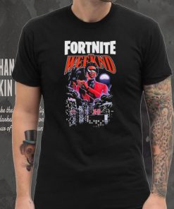 2023 The Weeknd X Fortnite drawing XO t shirt