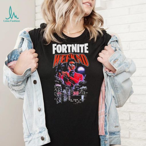 2023 The Weeknd X Fortnite drawing XO t shirt