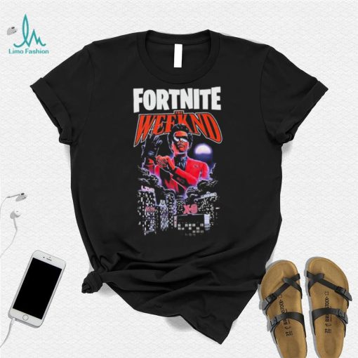2023 The Weeknd X Fortnite drawing XO t shirt