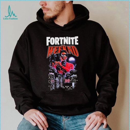 2023 The Weeknd X Fortnite drawing XO t shirt