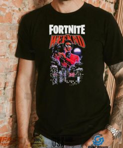 2023 The Weeknd X Fortnite drawing XO t shirt