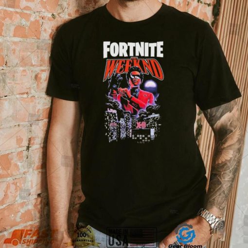 2023 The Weeknd X Fortnite drawing XO t shirt