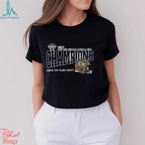 2023 Union Home Mortgage Gasparilla Bowl Champions Gasparilla Tech Yellow Jackets Shirt