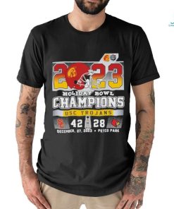 2023 holiday bowl champions usc trojans 42 – 28 louisville cardinals december 27 2023 petco park shirt