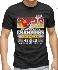 2023 holiday bowl champions usc trojans 42 – 28 louisville cardinals december 27 2023 petco park shirt