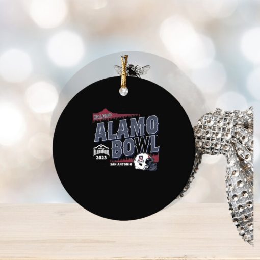 2023 valero alamo bowl arizona san antonio wildcats helmet ornament Circle