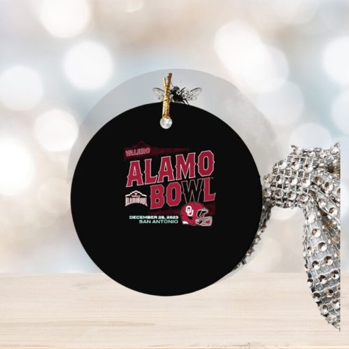 2023 valero alamo bowl san antonio oklahoma sooners helmet ornament Circle