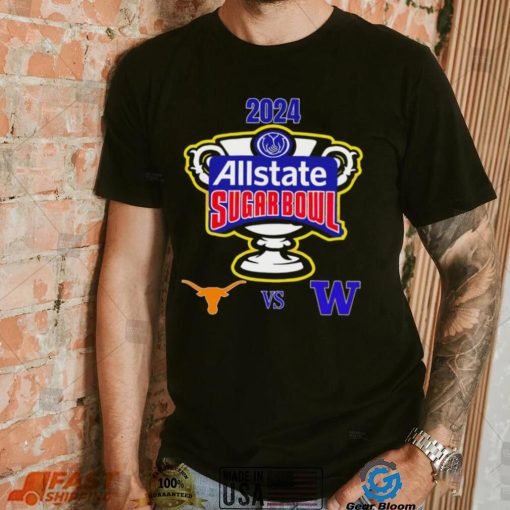 2024 Allstate Sugar Bowl Texas Longhorns vs. Husky Washington logo shirt