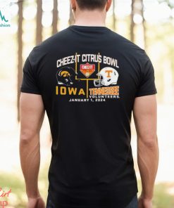 2024 Citrus Bowl Iowa Hawkeyes vs. Tennessee Volunteers Dueling Helmet Shirt