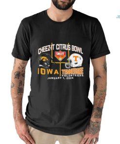 2024 Citrus Bowl Iowa Hawkeyes vs. Tennessee Volunteers Dueling Helmet Shirt