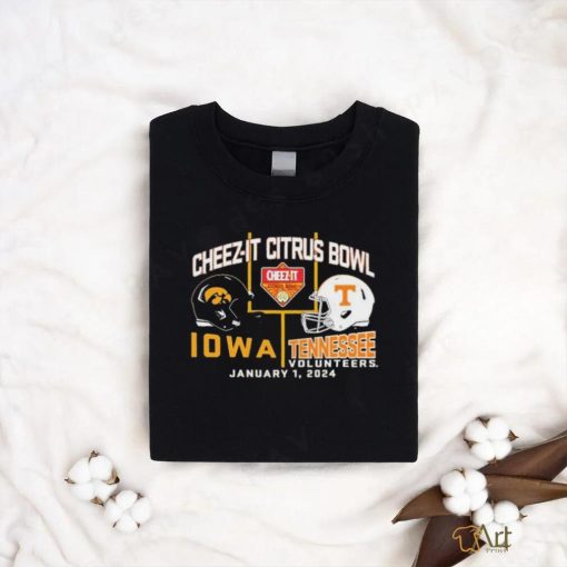 2024 Citrus Bowl Iowa Hawkeyes vs. Tennessee Volunteers Dueling Helmet Shirt