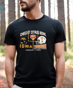 2024 Citrus Bowl Iowa Hawkeyes vs. Tennessee Volunteers Dueling Helmet Shirt, hoodie, sweater, long sleeve and tank top 2024 Citrus Bowl Iowa Hawkeyes vs. Tennessee Volunteers Dueling Helmet Shirt