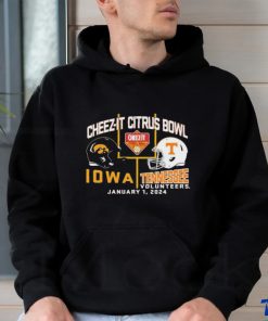 2024 Citrus Bowl Iowa Hawkeyes vs. Tennessee Volunteers Dueling Helmet Shirt