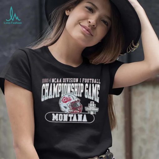 2024 NCAA D1 Championship Game Montana Grizzlies helmet shirt