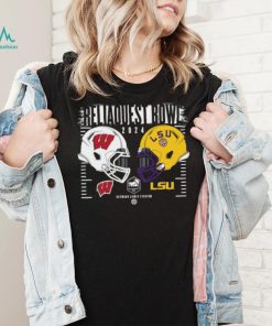 2024 Reliaquest Bowl Wisconsin Badgers vs LSU Tigers helmet shirt