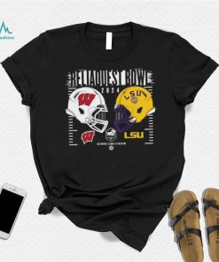 2024 Reliaquest Bowl Wisconsin Badgers vs LSU Tigers helmet shirt