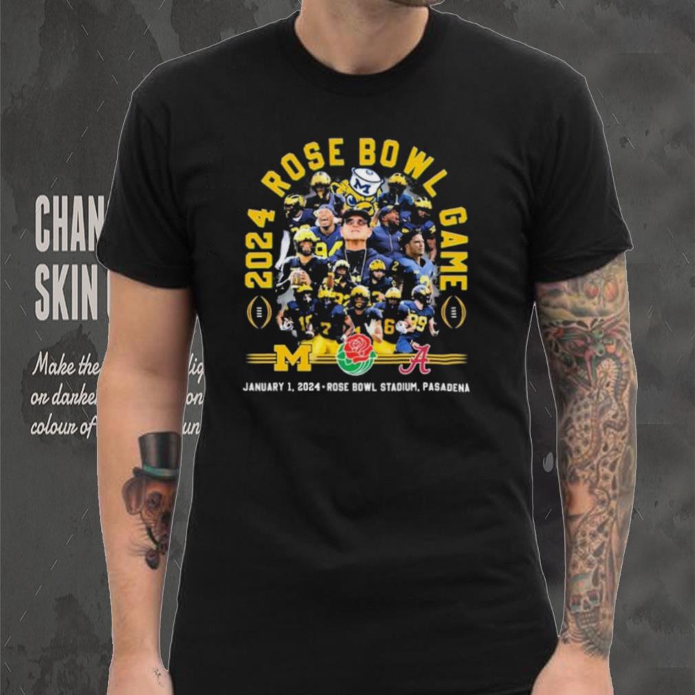 2024 Rose Bowl Game Michigan Wolverines Vs Alabama Crimson Tide January 1st shirt 2024 Rose Bowl Game Michigan Wolverines Vs Alabama Crimson Tide January 1st shirt