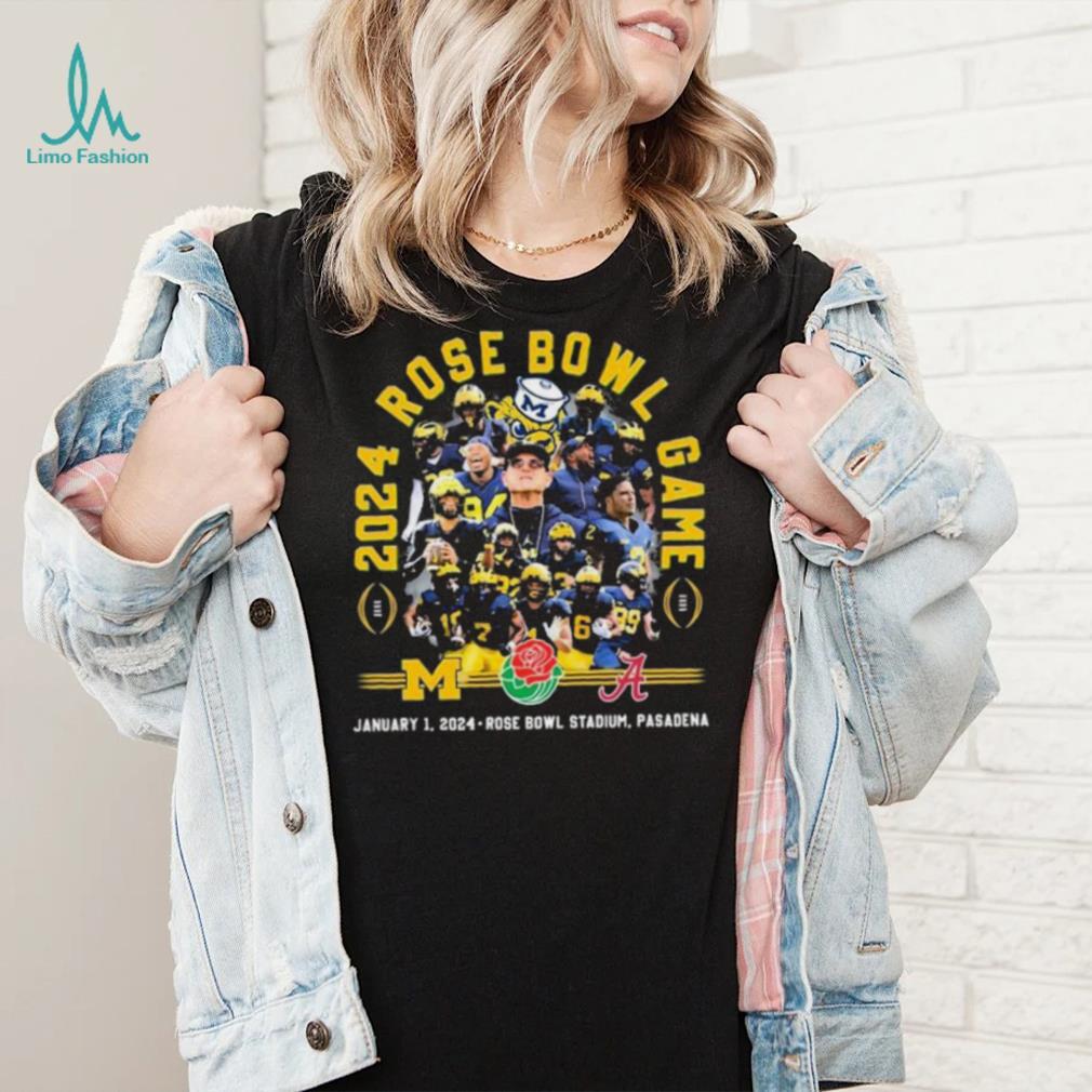 2024 Rose Bowl Game Michigan Wolverines Vs Alabama Crimson Tide January 1st shirt 2024 Rose Bowl Game Michigan Wolverines Vs Alabama Crimson Tide January 1st shirt