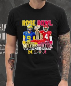 2024 Rose Bowl J. J. McCarthy Michigan Wolverines vs Jalen Milroe Alabama Crimson Tide shirt