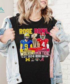 2024 Rose Bowl J. J. McCarthy Michigan Wolverines vs Jalen Milroe Alabama Crimson Tide shirt