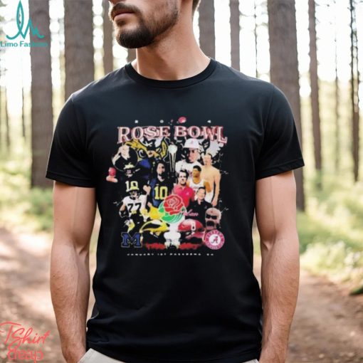 2024 Rose Bowl Michigan Wolverines Portnoy vs Alabama Crimson Tide Saban Players Unisex T Shirt