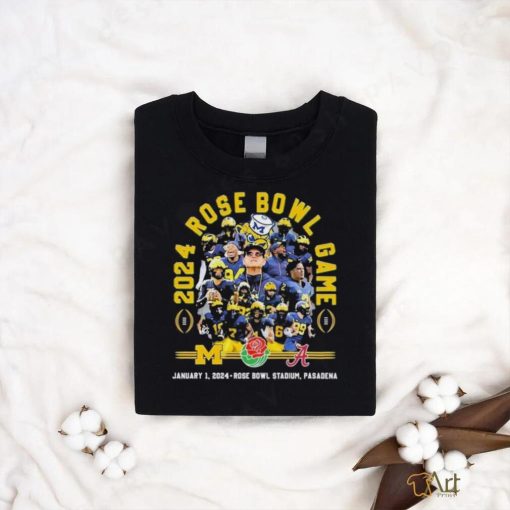 2024 Rose Bowl Michigan Wolverines Vs Alabama Crimson Tide January 1 2024 Rose Bowl Stadium Pasadena Shirt