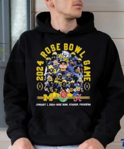 2024 Rose Bowl Michigan Wolverines Vs Alabama Crimson Tide January 1 2024 Rose Bowl Stadium Pasadena Shirt